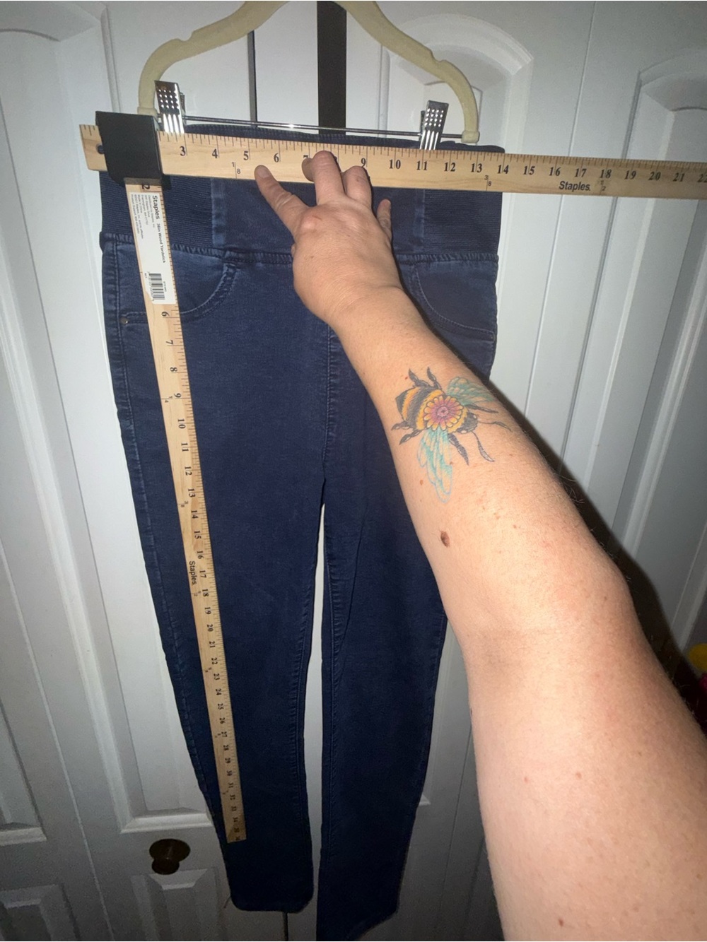 Women's Navy Blue Stretch Jeans